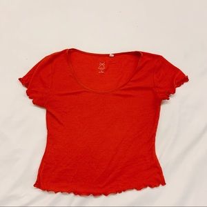 red pacsun crop top